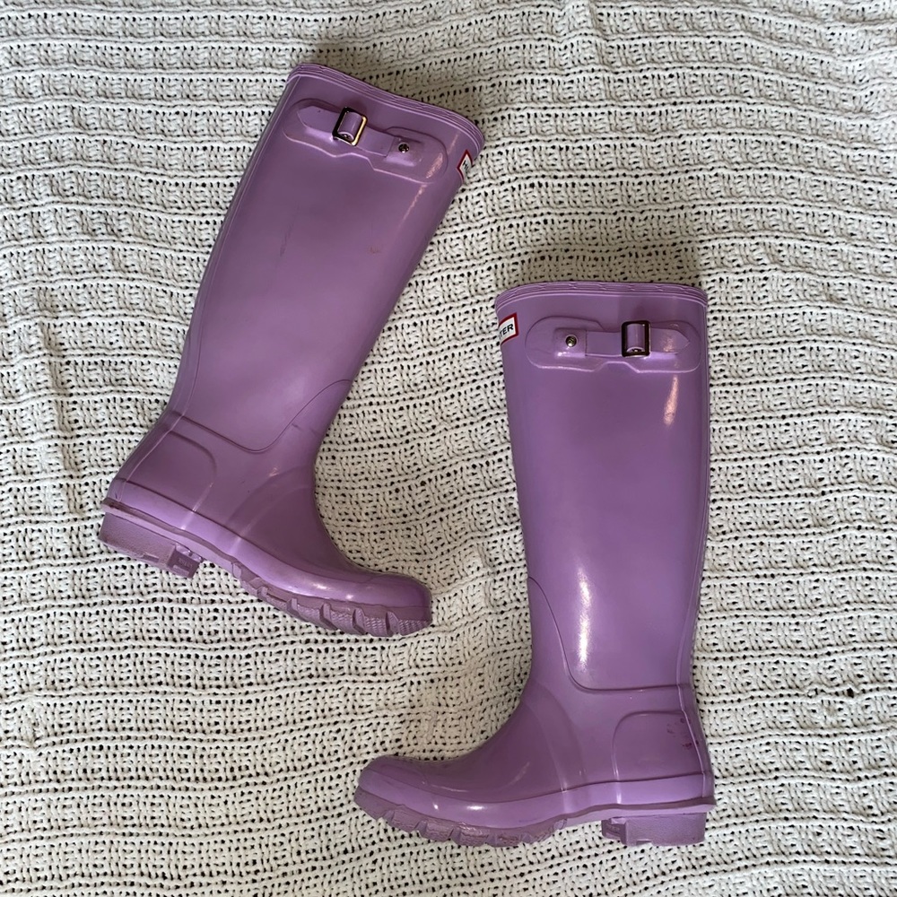 Lavender HUNTER rain boots